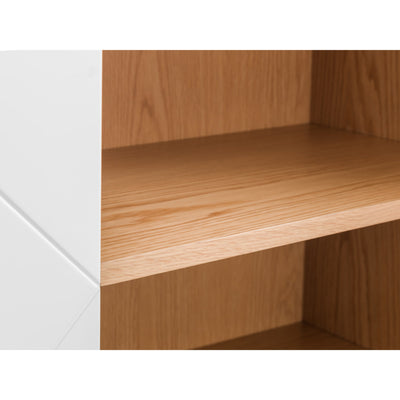 Moritz 4 Door Cabinet - Oak & White