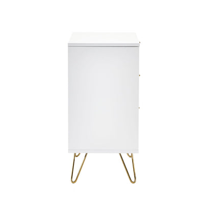 Murano 3 Drawer Chest - Matt White