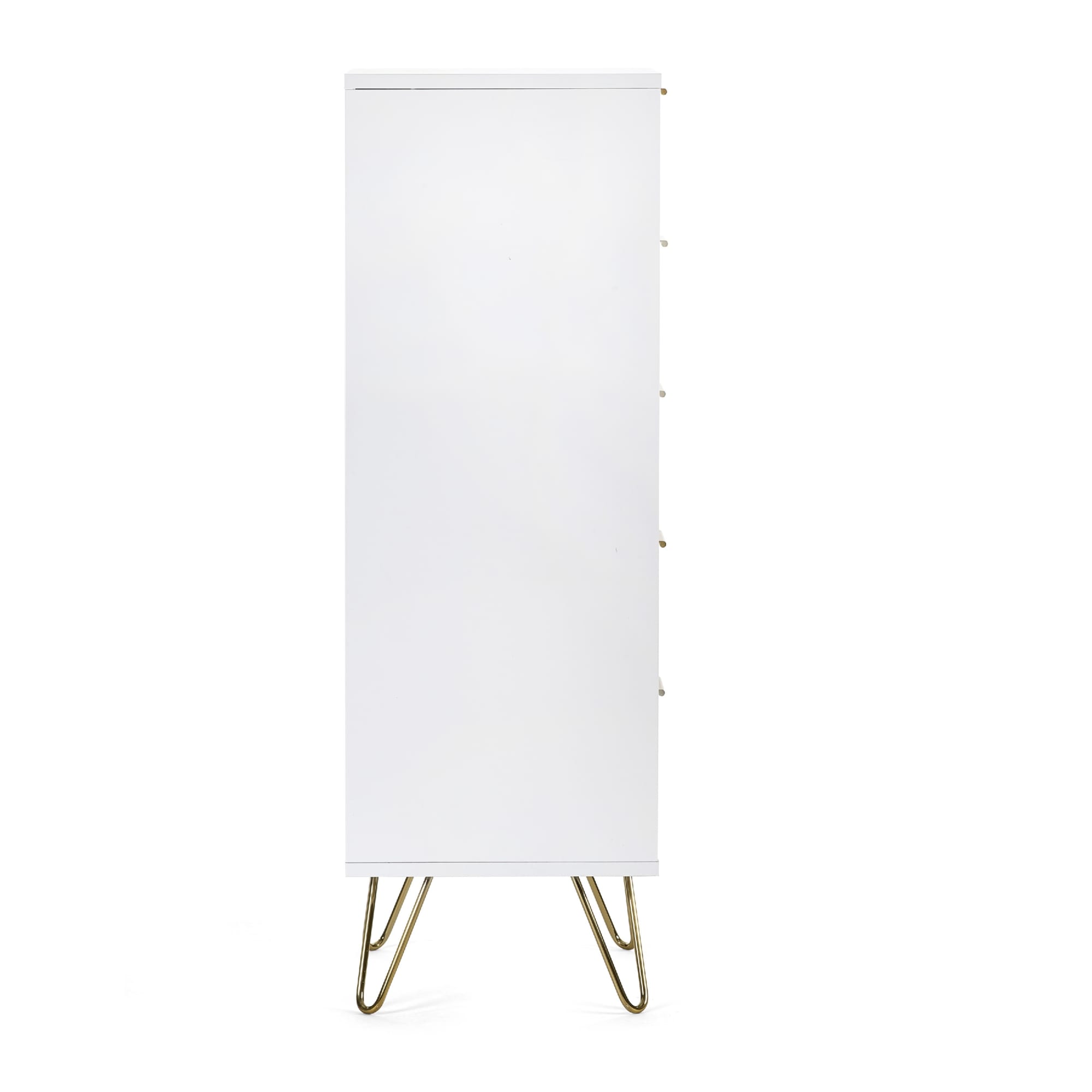 Murano 5 Drawer Tallboy - Matt White