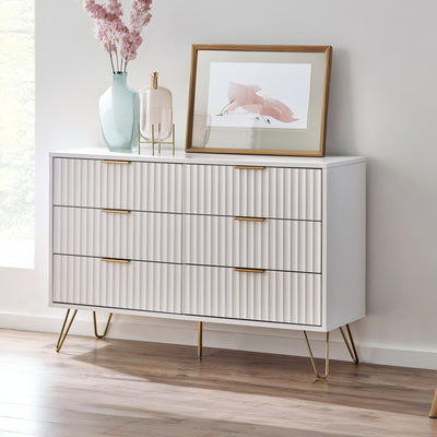 Murano 6 Drawer Chest - Matt White