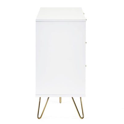 Murano 6 Drawer Chest - Matt White