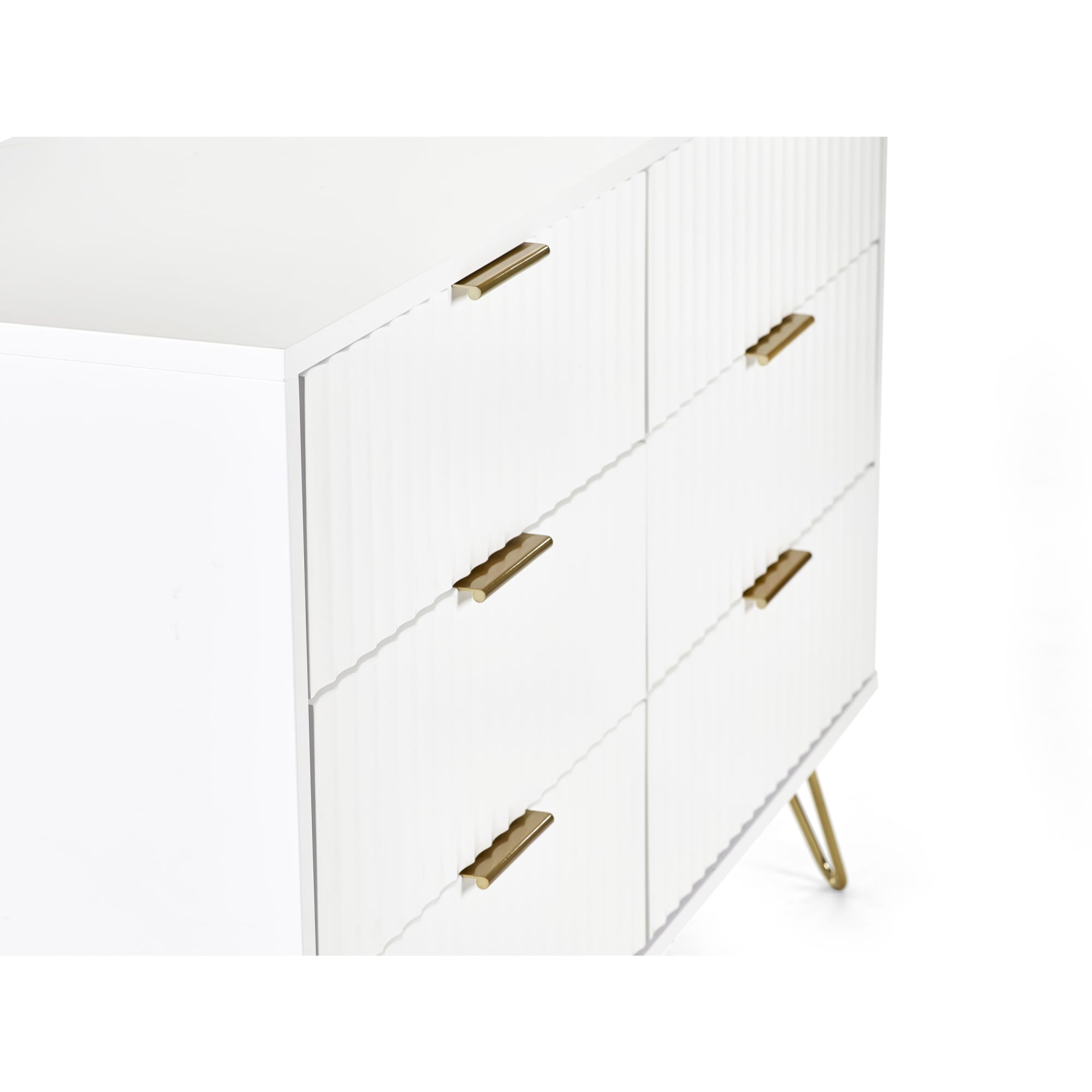 Murano 6 Drawer Chest - Matt White