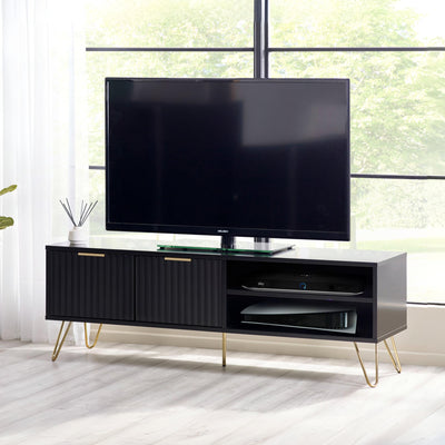 Murano Tv Unit - Matt Black