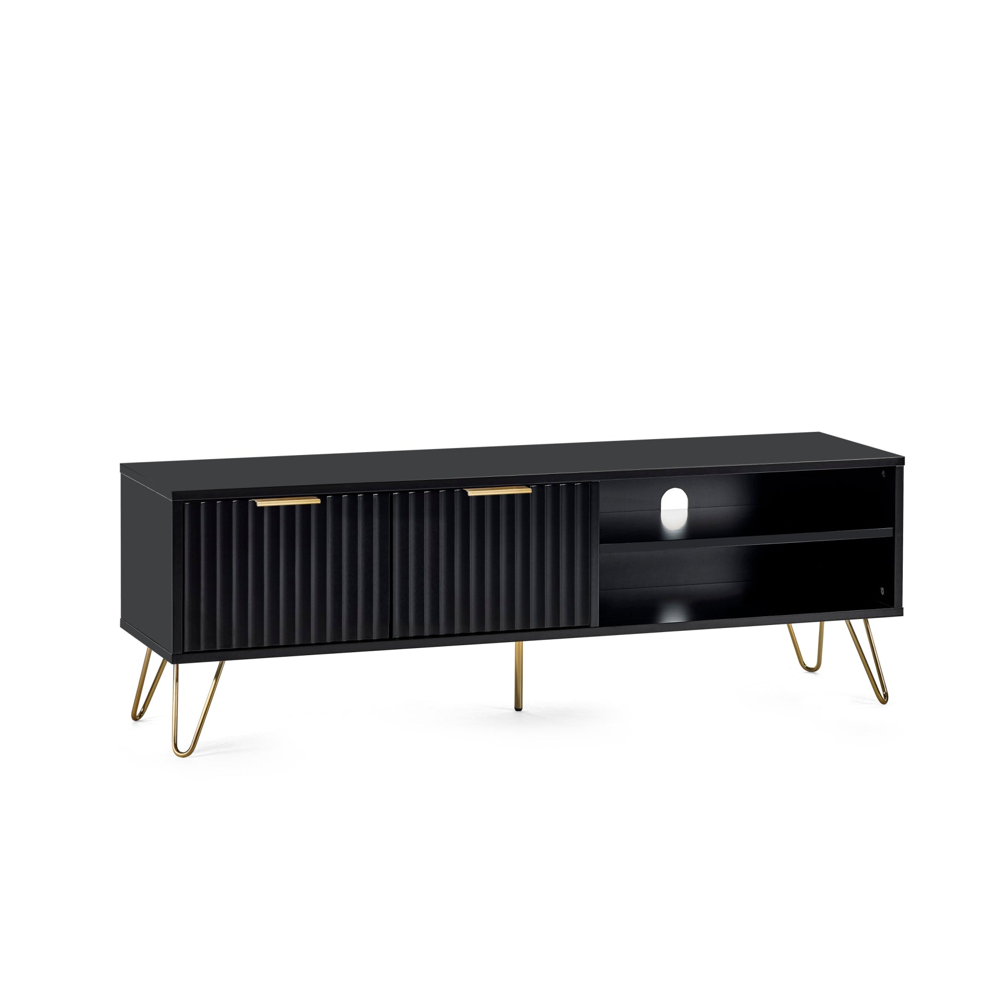 Murano Tv Unit - Matt Black