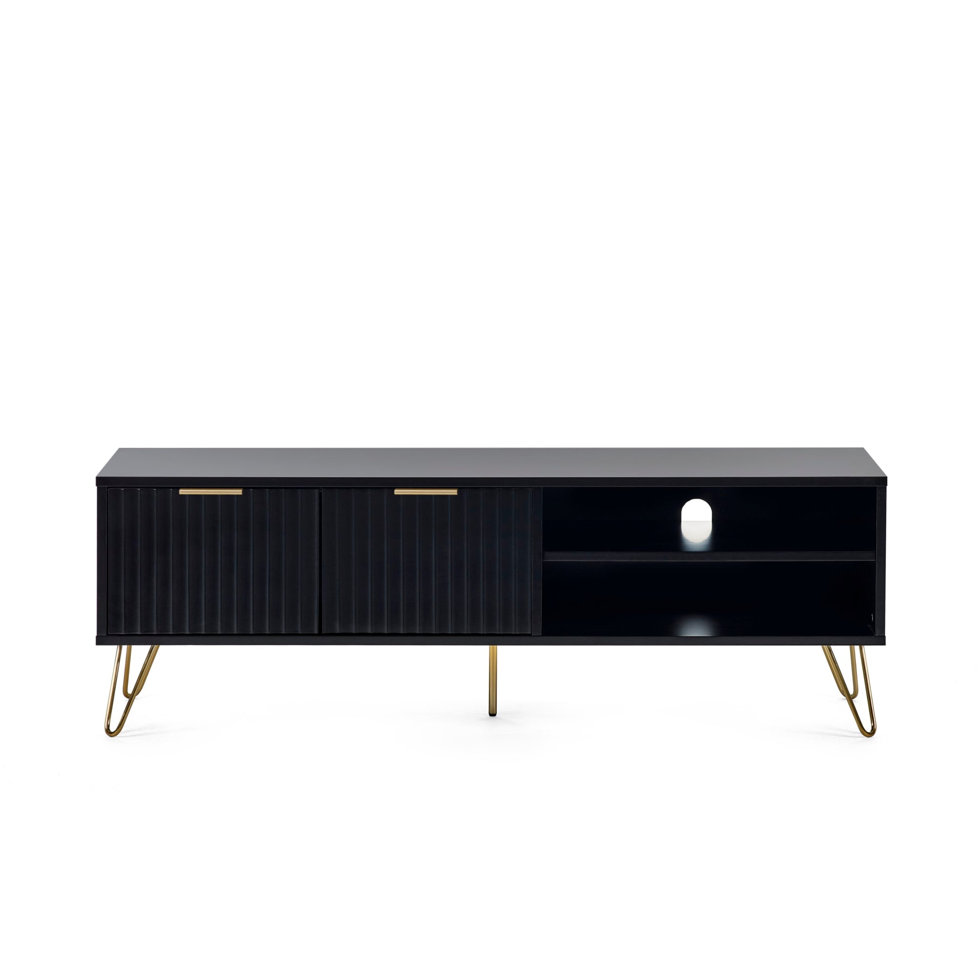 Murano Tv Unit - Matt Black