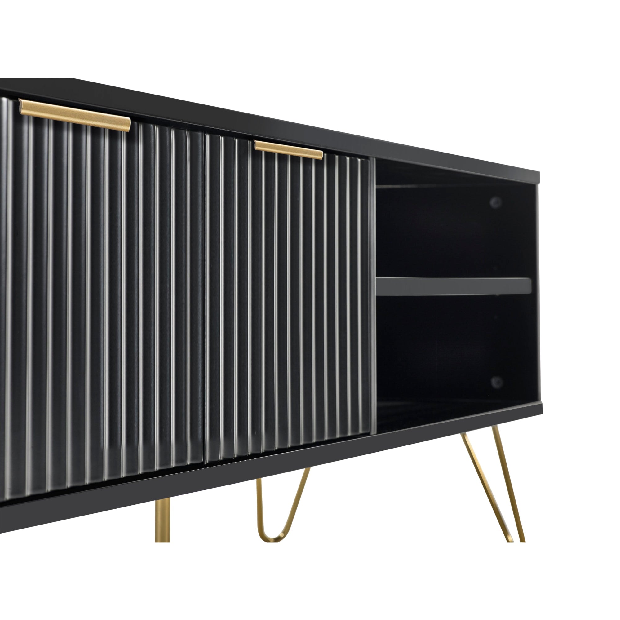 Murano Tv Unit - Matt Black