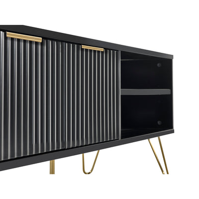 Murano Tv Unit - Matt Black