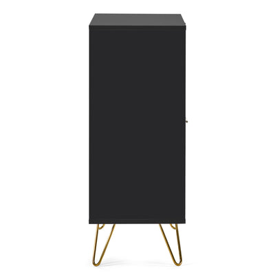 Murano 2 Door 2 Drawer Sideboard - Matt Black