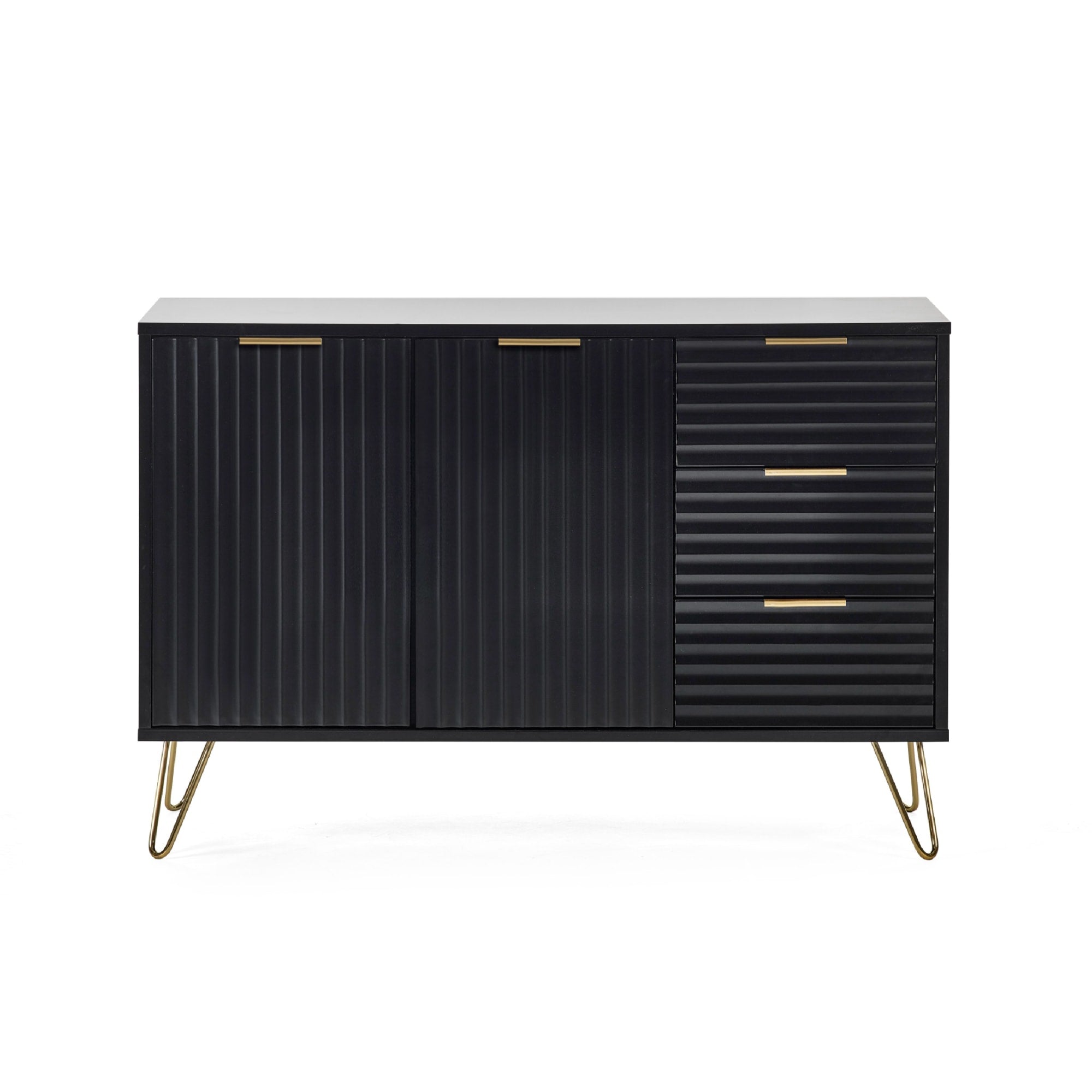 Murano Large Sideboard - Matt Black