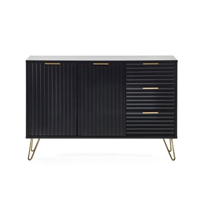 Murano Large Sideboard - Matt Black