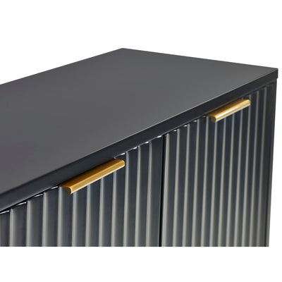Murano Large Sideboard - Matt Black