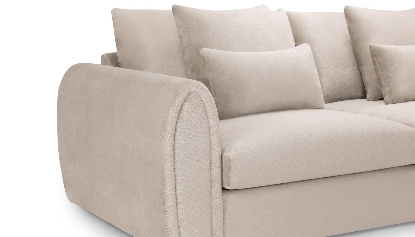 Mirabel Sofa Mocha Right Hand Facing Corner