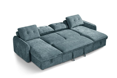 Moscow Sofabed Blue U Shape Corner