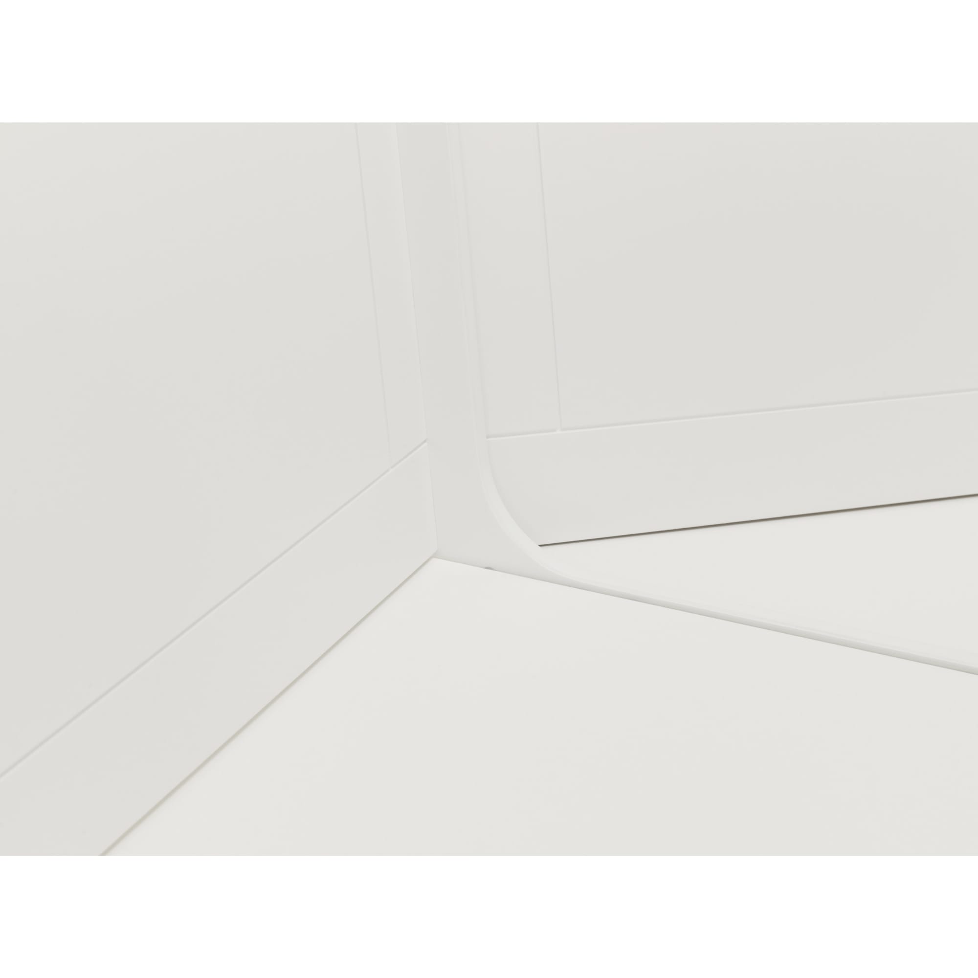 Newport Corner Dining Set With Storage Bench - Surf White