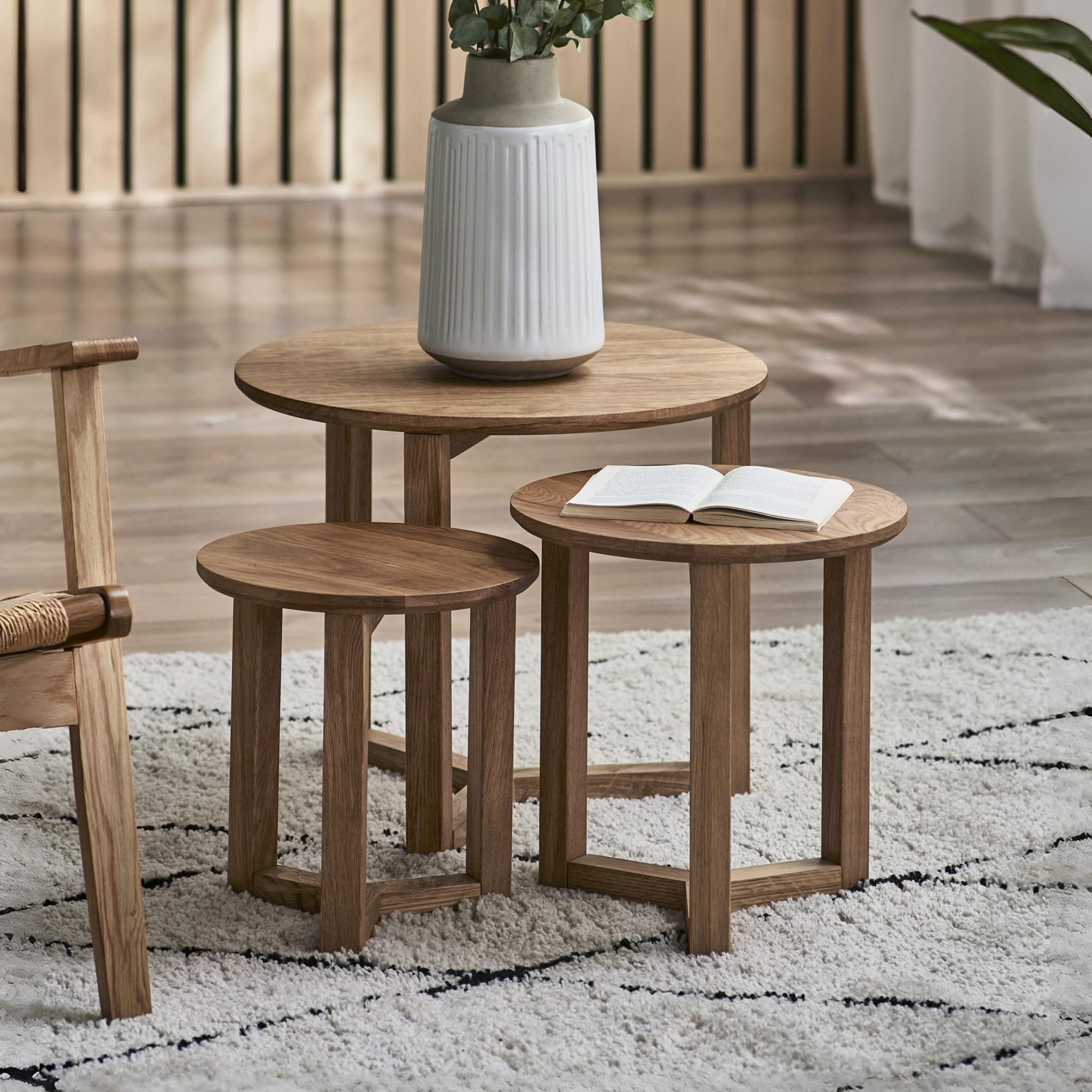Nidri Nest Of 3 Tables Oak