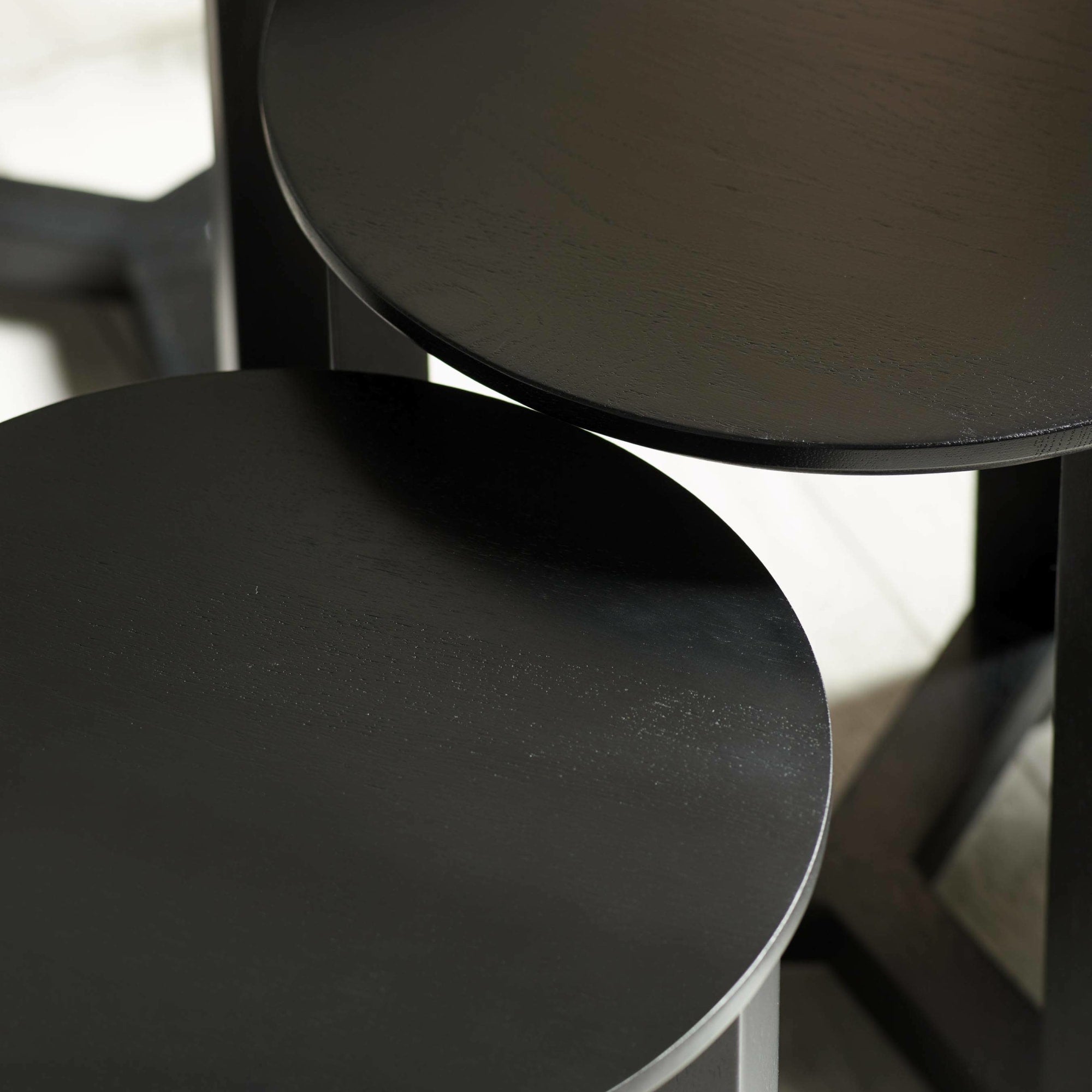 Nidri Black Nest Of 3 Tables