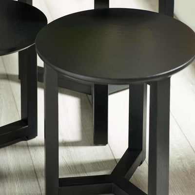 Nidri Black Nest Of 3 Tables