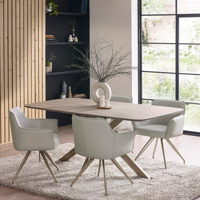 Noah Taupe Rectangular Dining Table