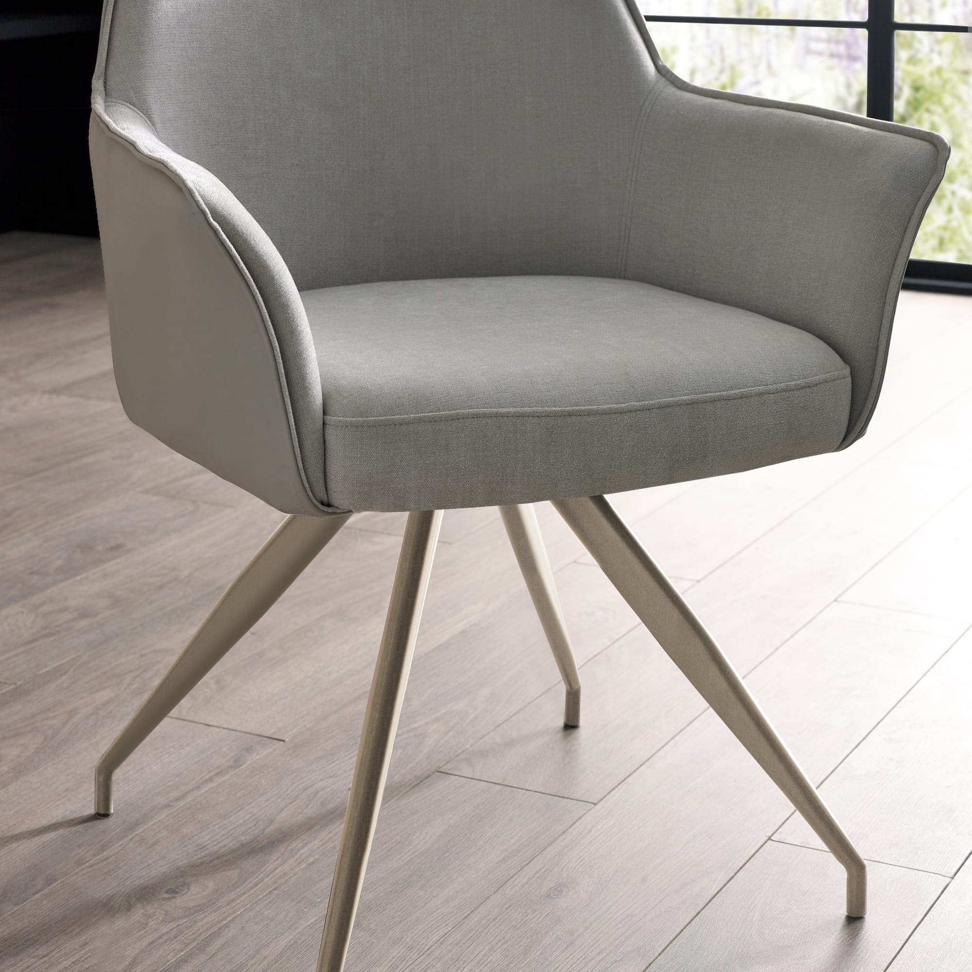 Noah Ivory Fabric Dining Chair