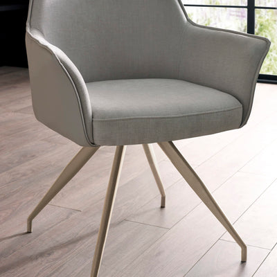 Noah Ivory Fabric Dining Chair