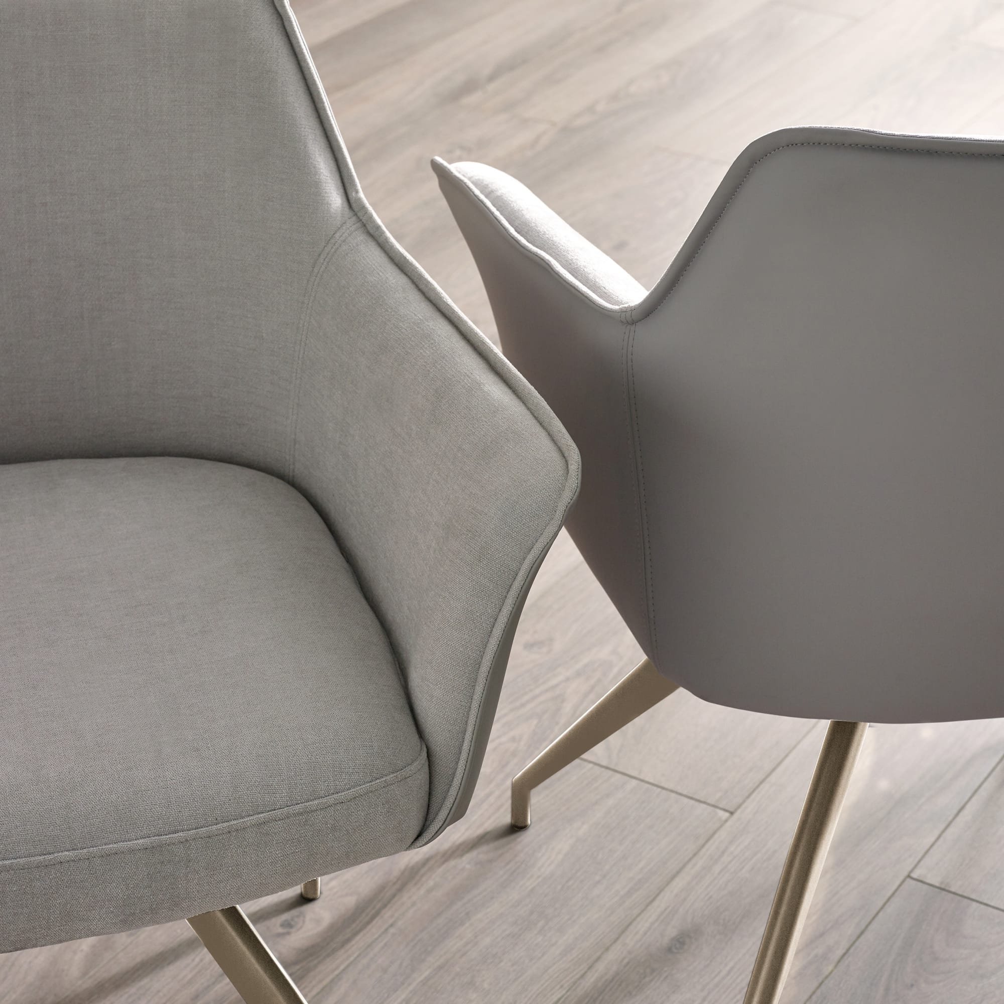 Noah Ivory Fabric Dining Chair