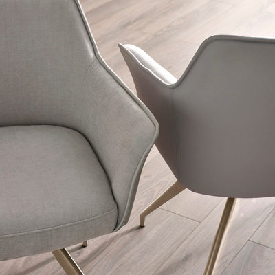 Noah Ivory Fabric Dining Chair