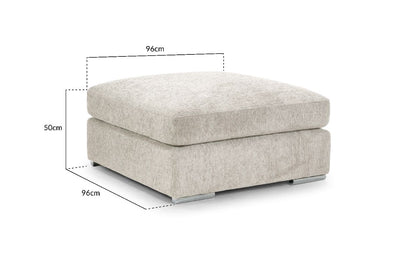 Naples Sofa Beige Footstool