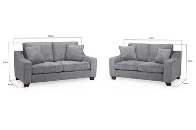 Nebraska Sofa Slate 3+2 Set