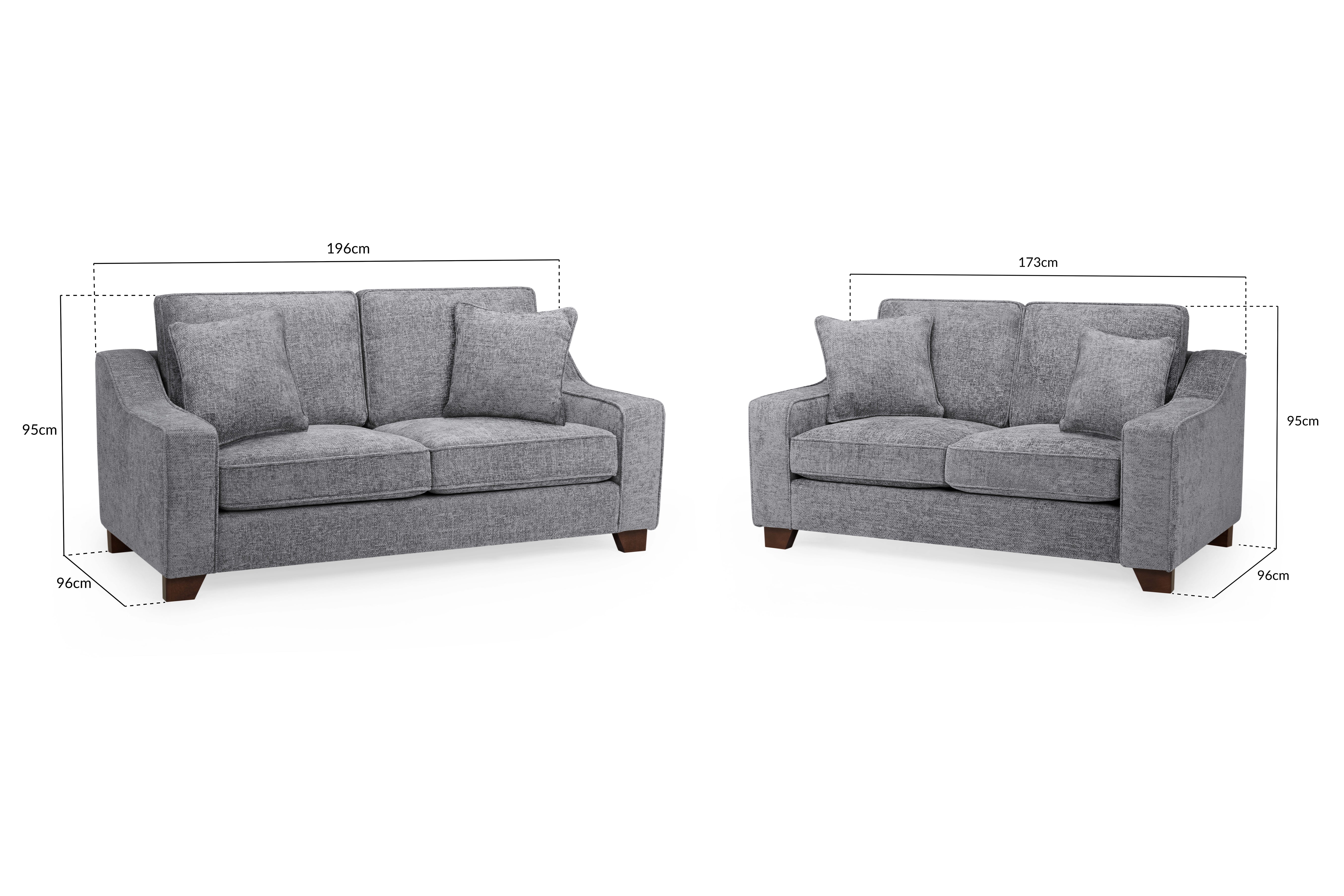 Nebraska Sofa Slate 3+2 Set