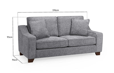 Nebraska Sofa Slate 3 Seater