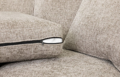 Nebraska Sofa Stone 3 Seater