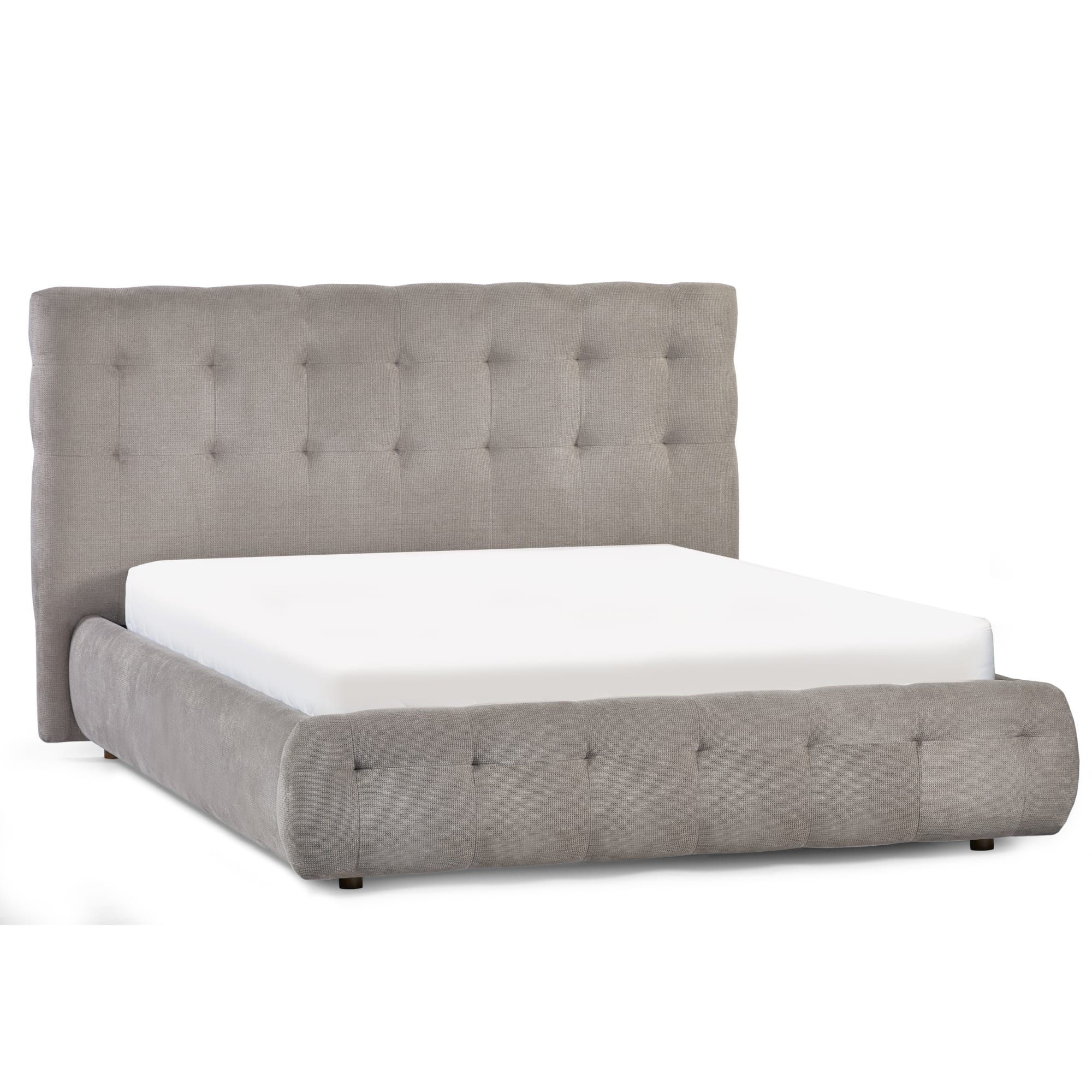 Odette Double Bed 135Cm - Light Taupe