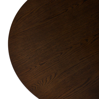 Ollie Dark Oak 80cm Round Coffee Table