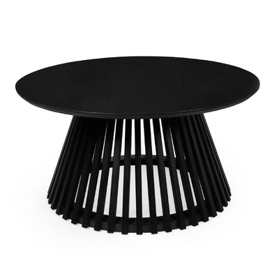 Ollie Black 80cm Round Coffee Table