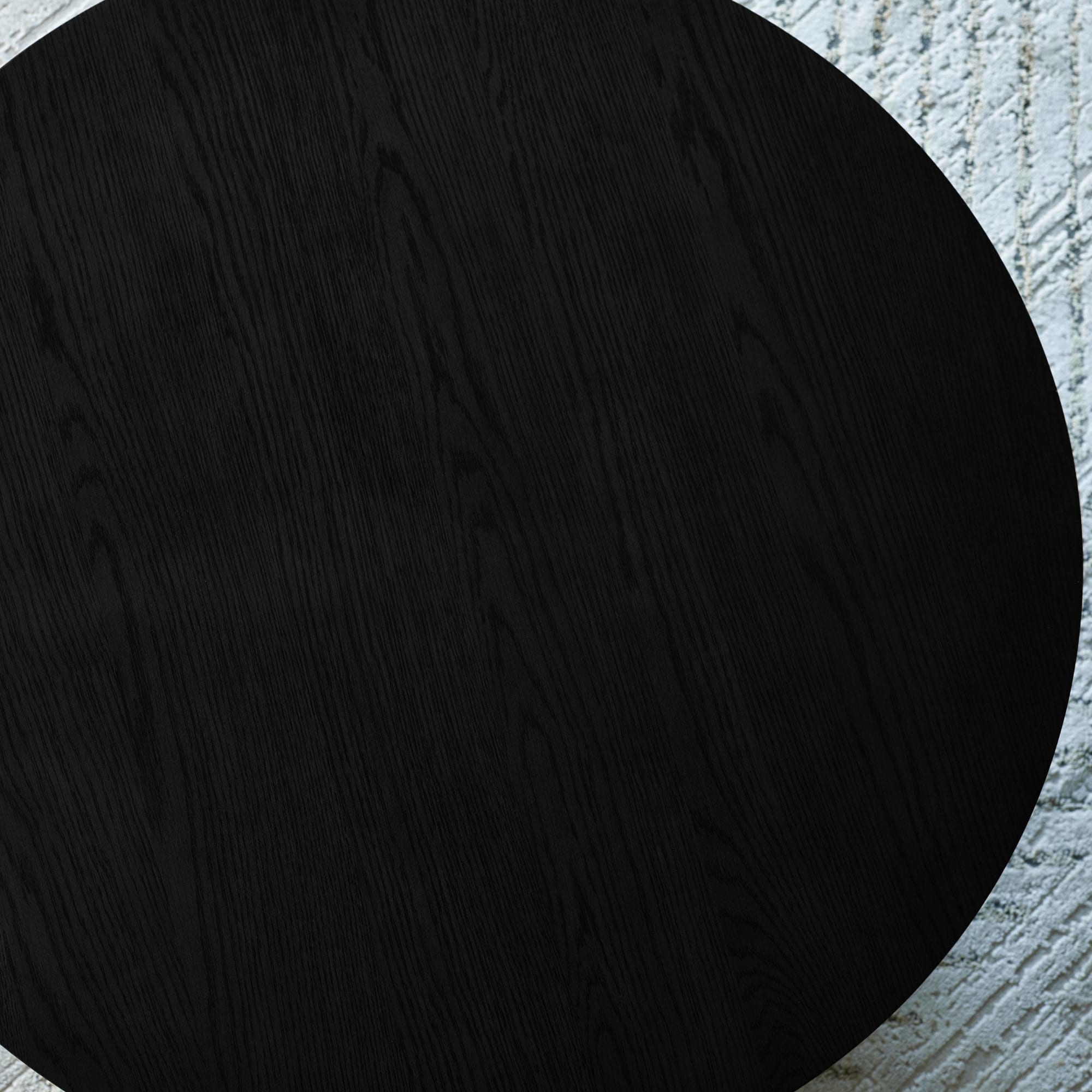 Ollie Black 80cm Round Coffee Table
