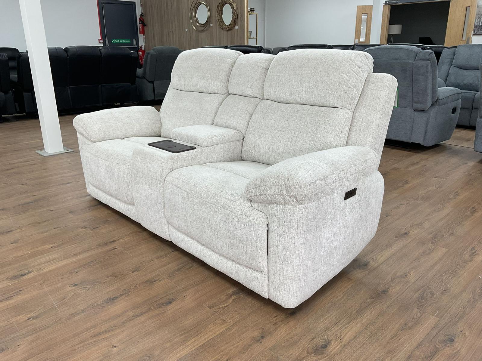 Owen Electric Recliner Sofa Beige 2 Seater