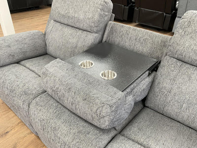 Owen Electric Recliner Sofa Grey 3 Seater
