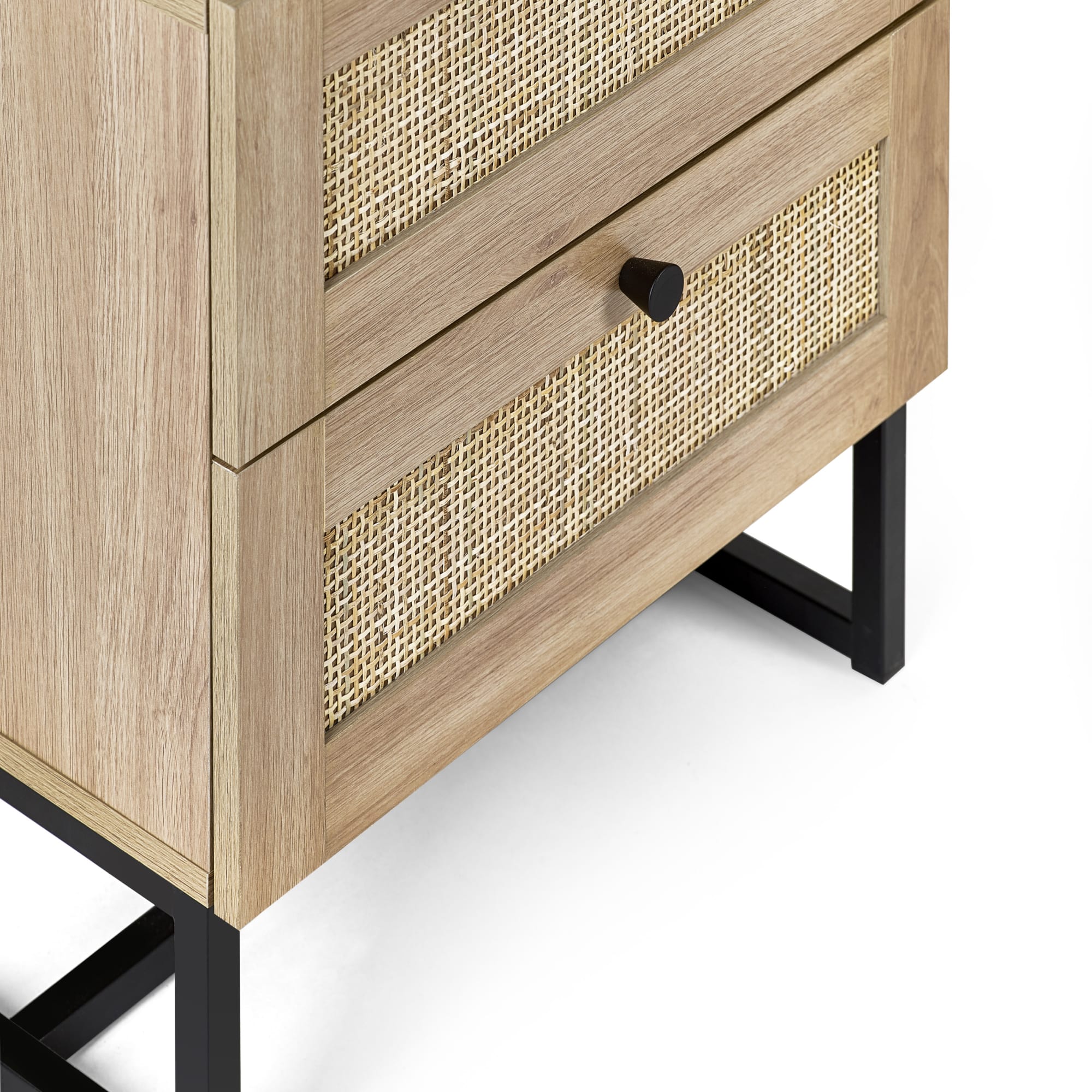 Padstow 2 Drawer Bedside - Oak