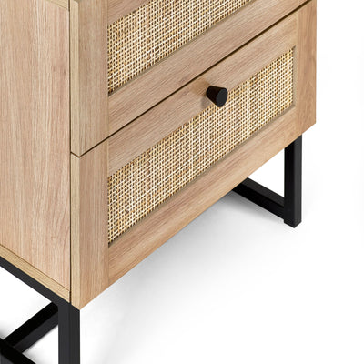 Padstow 2 Drawer Bedside - Oak