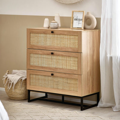 Padstow 3 Drawer Chest - Oak