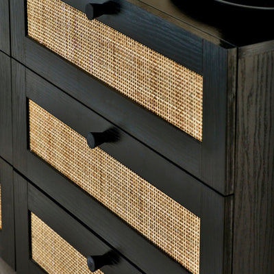 Padstow 6 Drawer Chest - Black