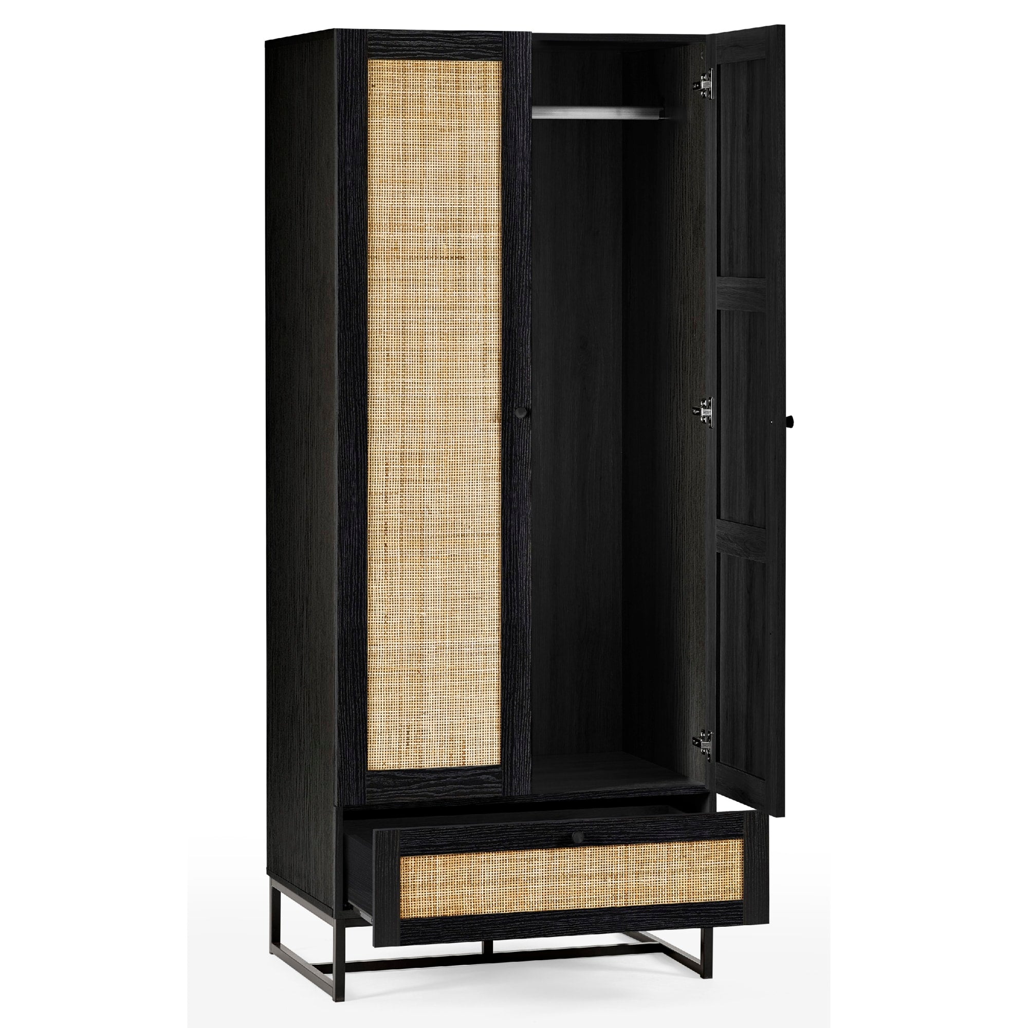 Padstow Wardrobe - Black