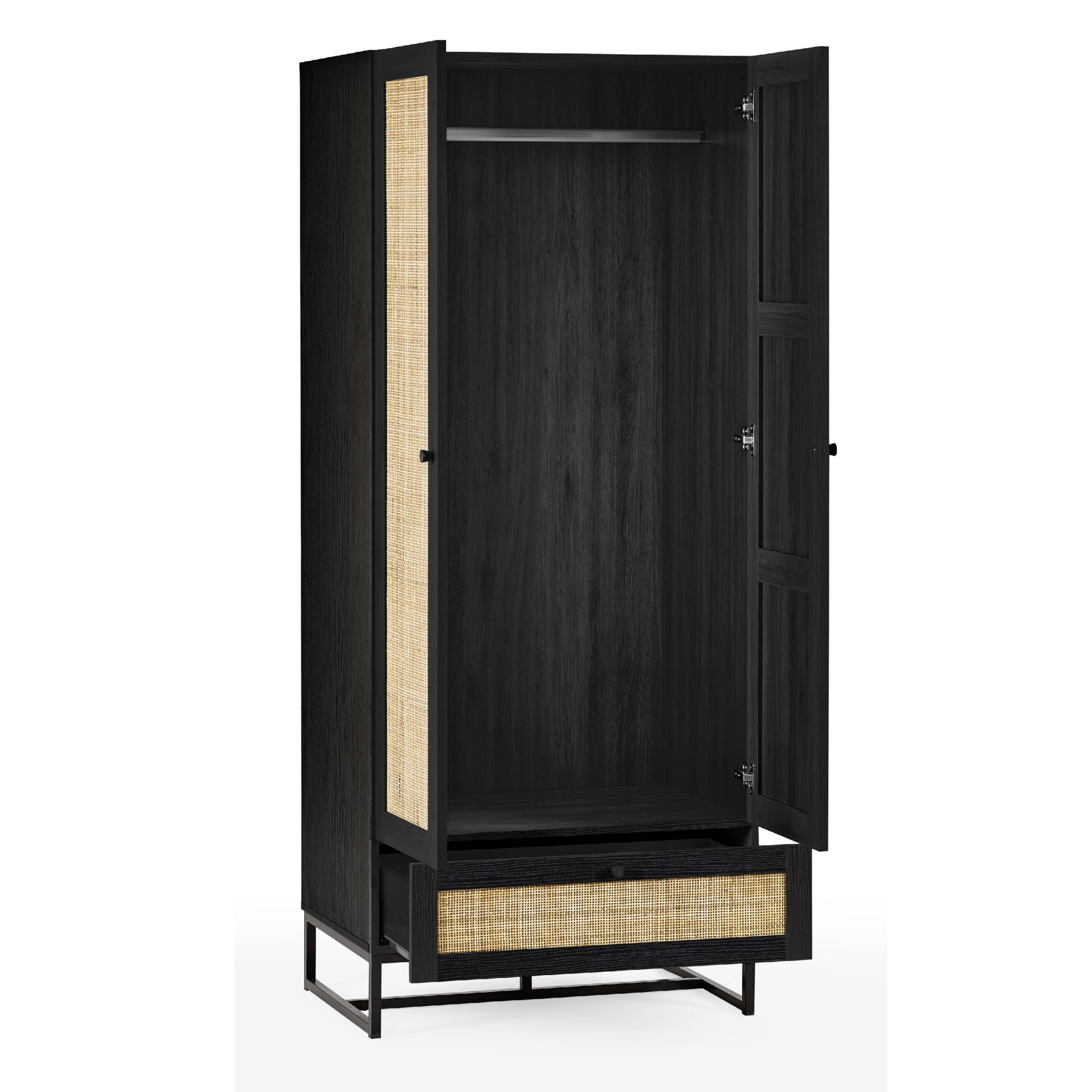 Padstow Wardrobe - Black