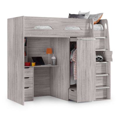 Pegasus Highsleeper Grey Oak