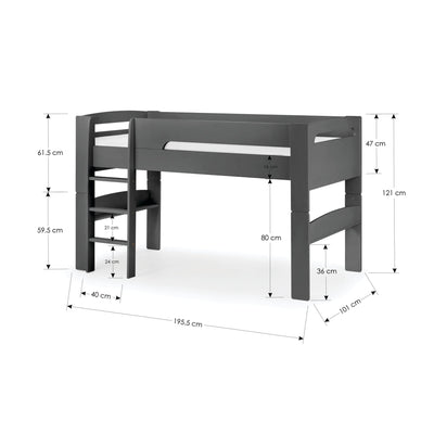 Pluto Midsleeper Anthracite