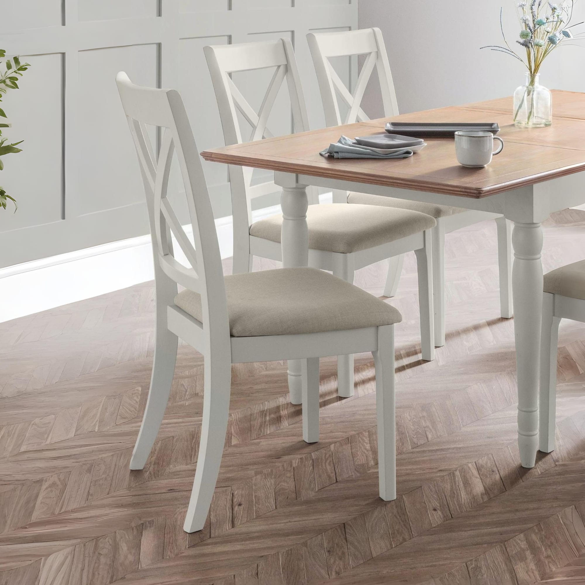 Set Of 2 Provence Dining Chairs