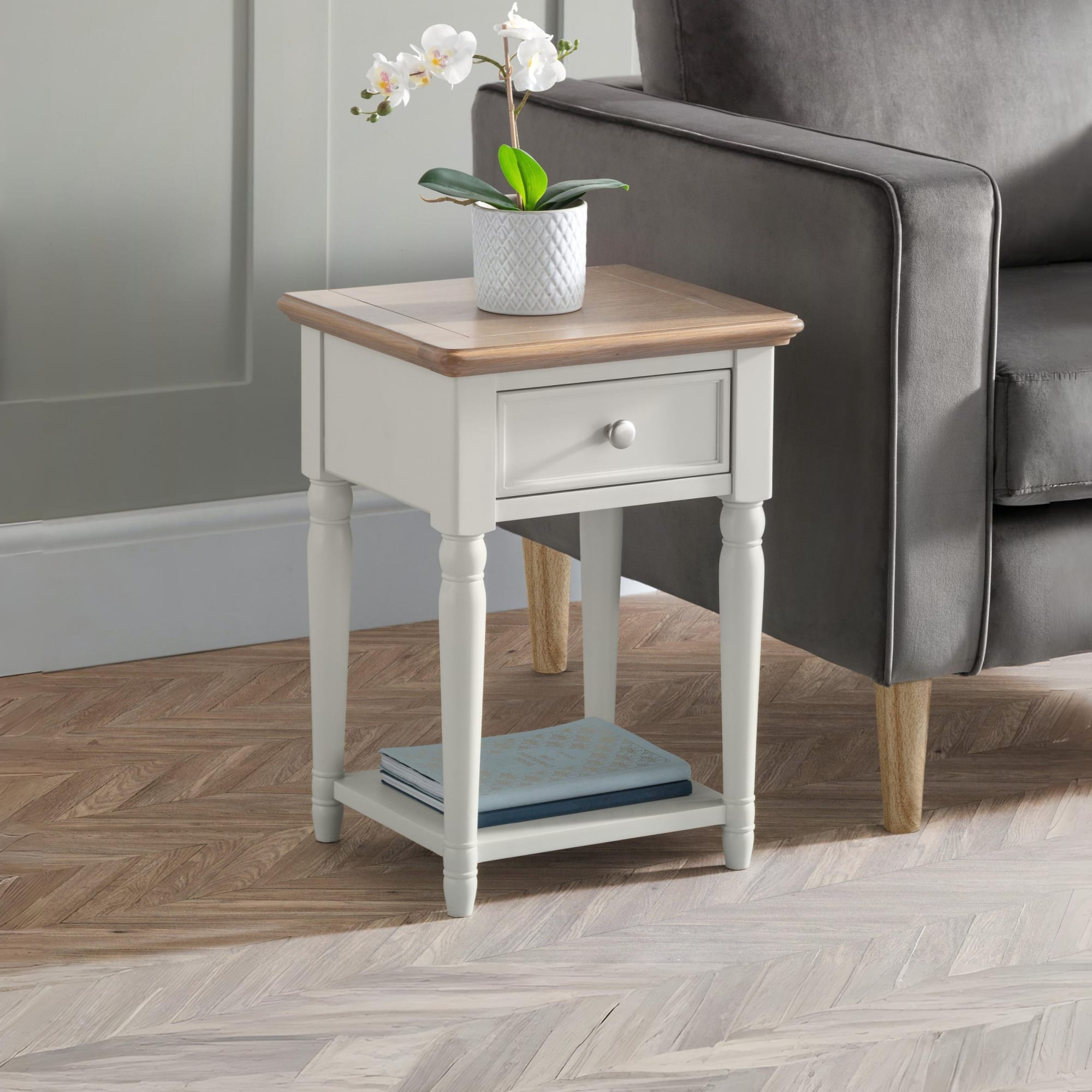 Provence 1 Drawer Lamp Table