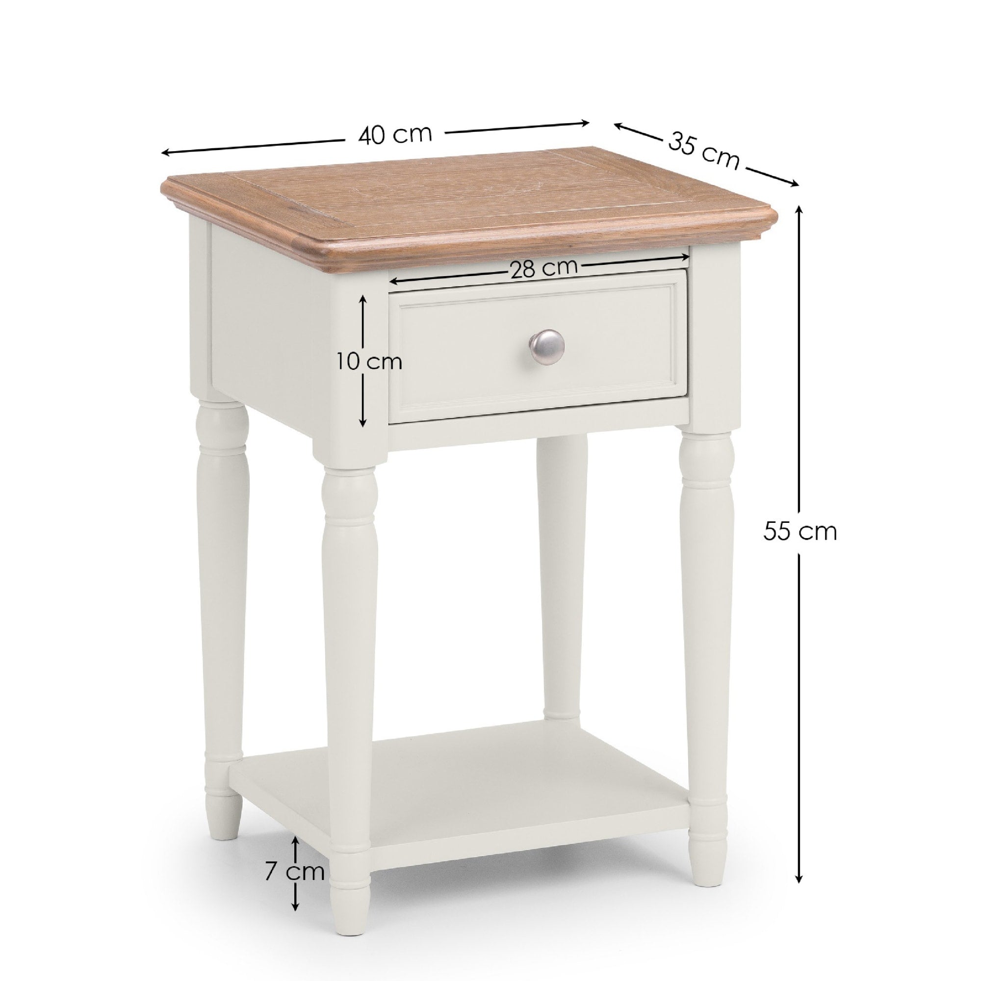 Provence 1 Drawer Lamp Table