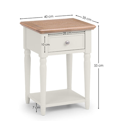 Provence 1 Drawer Lamp Table