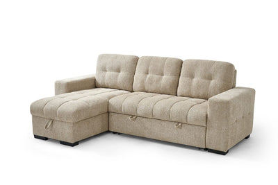 Palermo Universal Corner Sofabed Beige